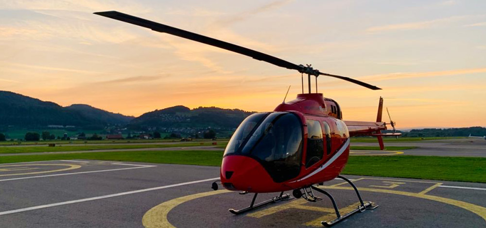 Schützenlos Helikopter Rundflug